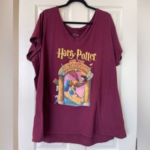 Torrid Harry Potter V Neck Graphic Tee